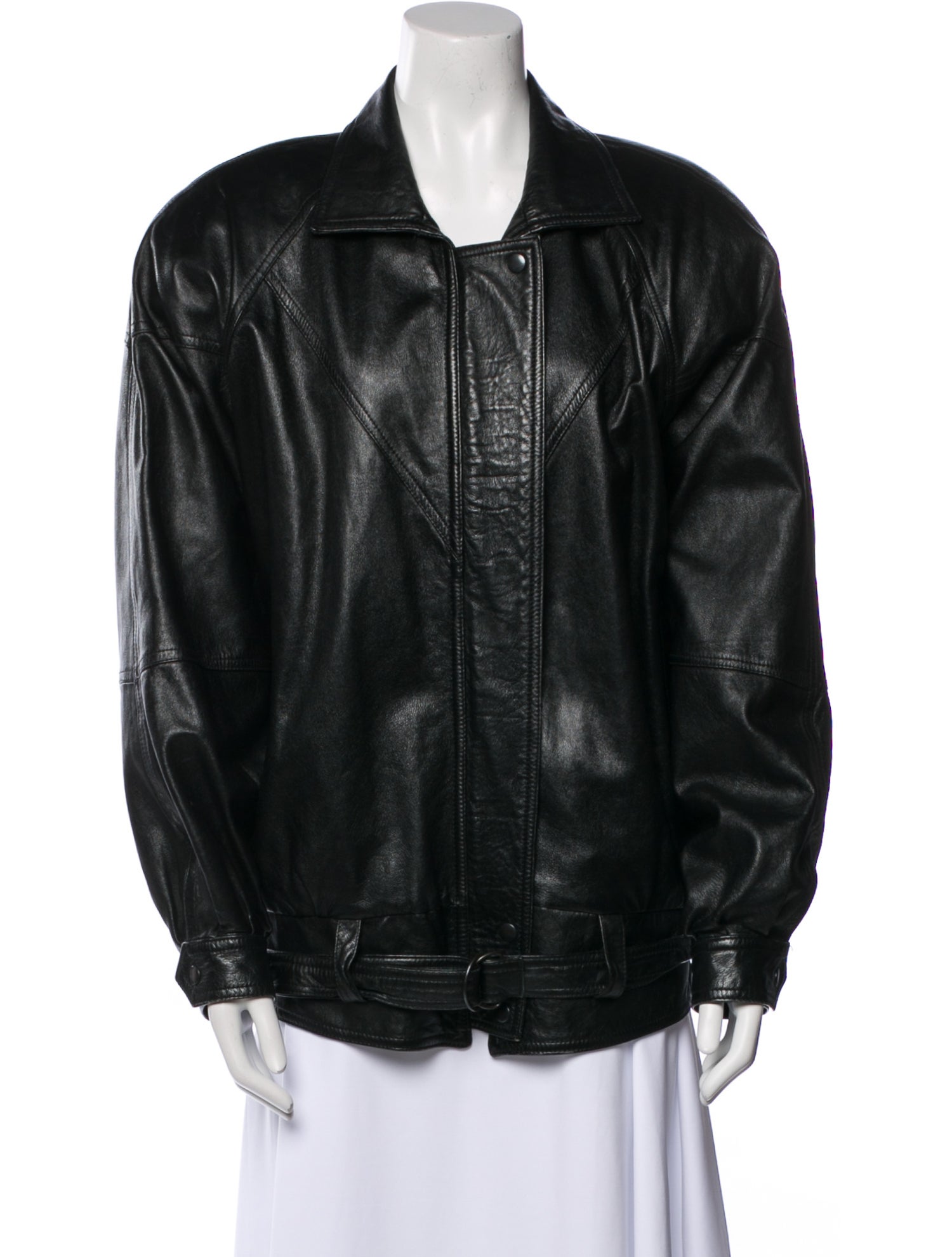 Michael Hoban North Beach Leather Bomber Jacket