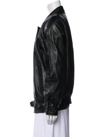 Michael Hoban North Beach Leather Bomber Jacket