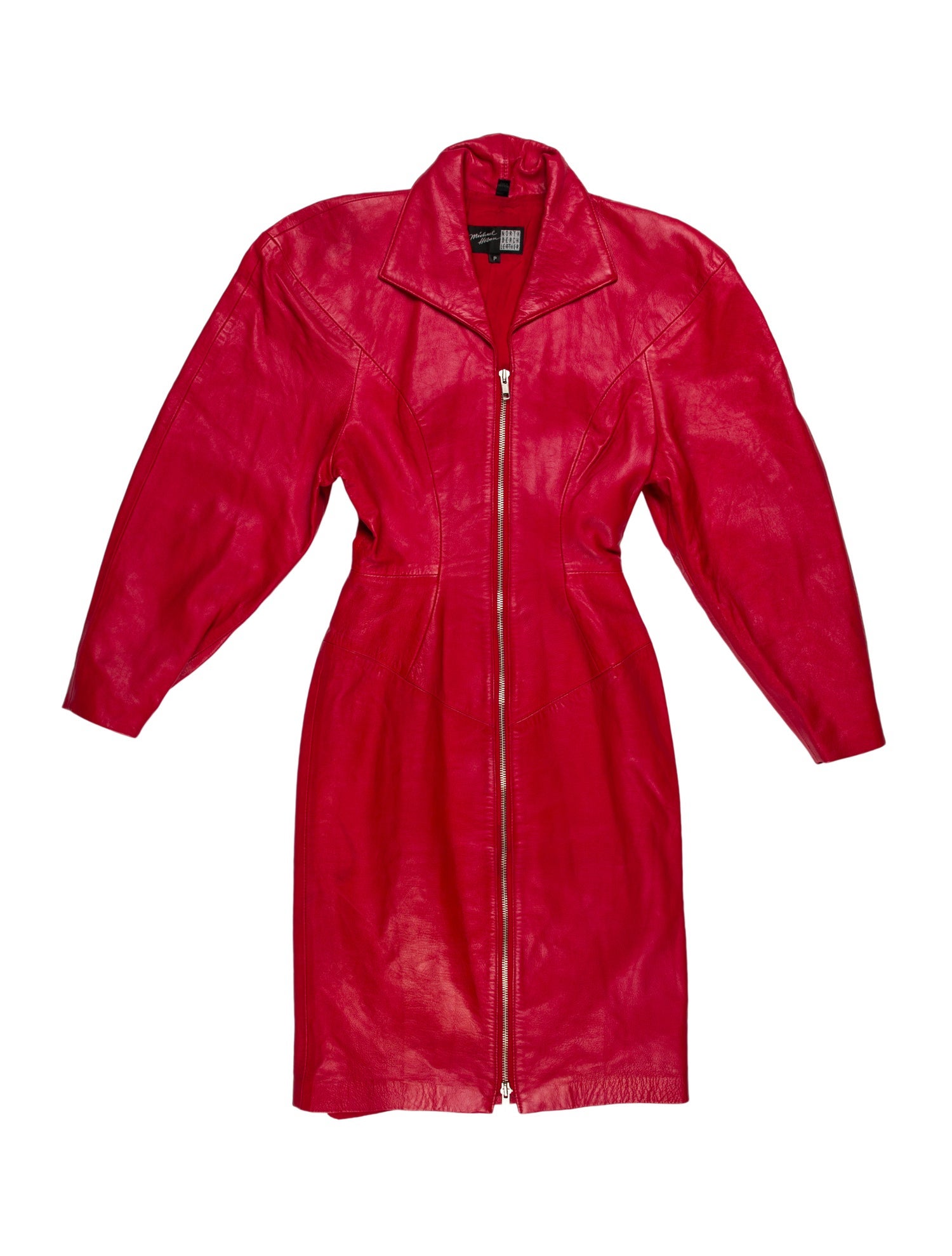 michael hoban north beach leather dress vintage 1980s brown leather dress / North Beach Leather Michael Hoban –  Retro Trend Vintage main image 0