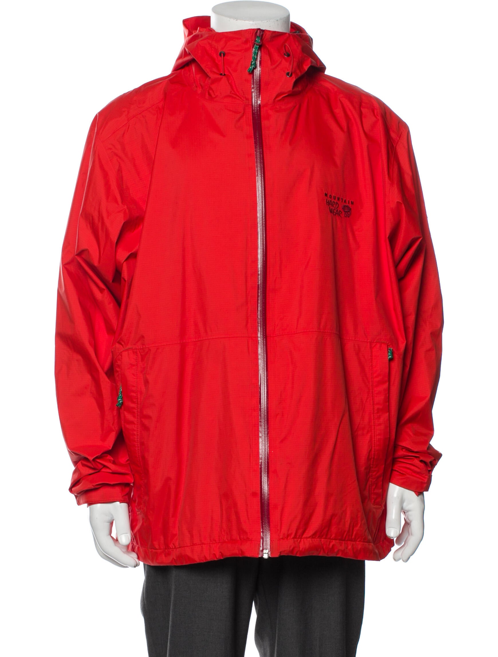 Mountain Hardwear Graphic Print Windbreaker Red Outerwear, Clothing
