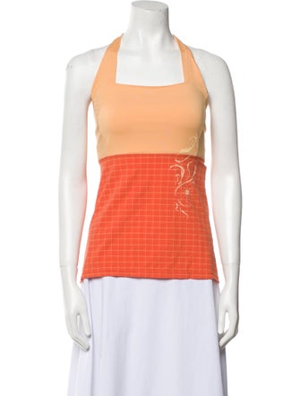 Mountain Hardwear Colorblock Pattern Square Neckline Top