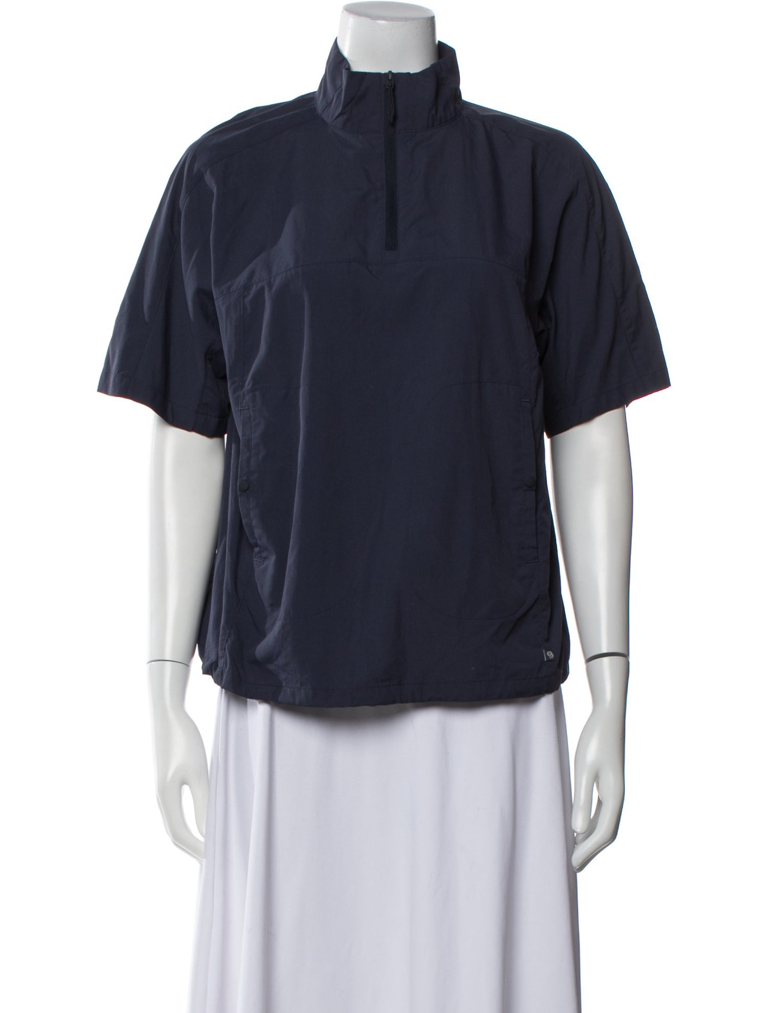 Mountain Hardwear Mock Neck Short Sleeve Blouse