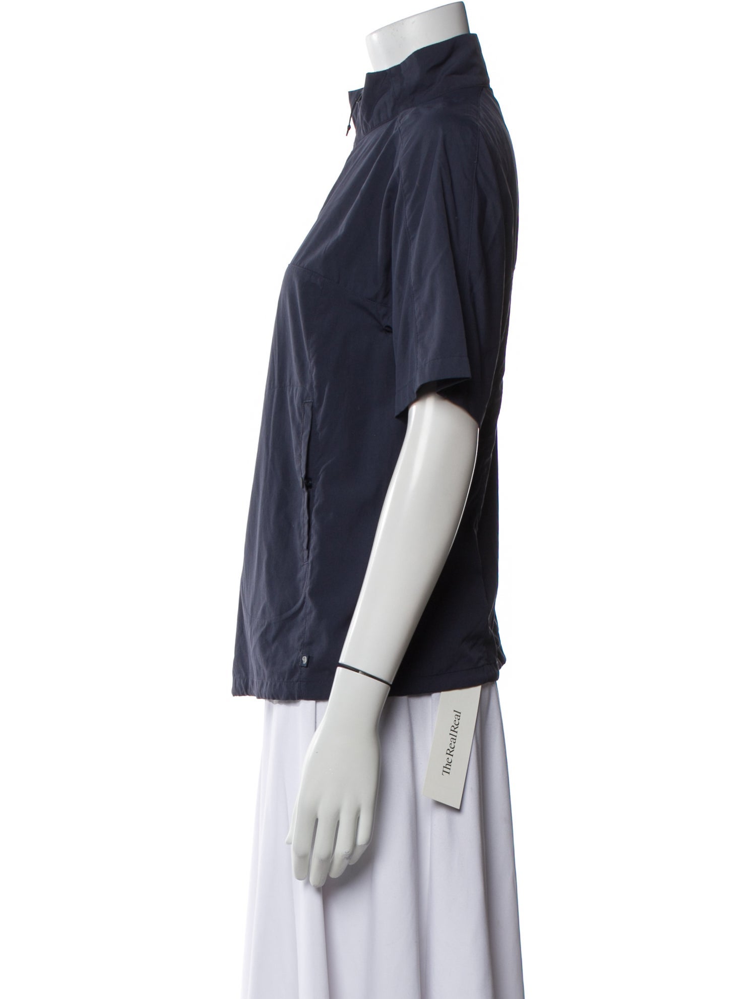 Mountain Hardwear Mock Neck Short Sleeve Blouse