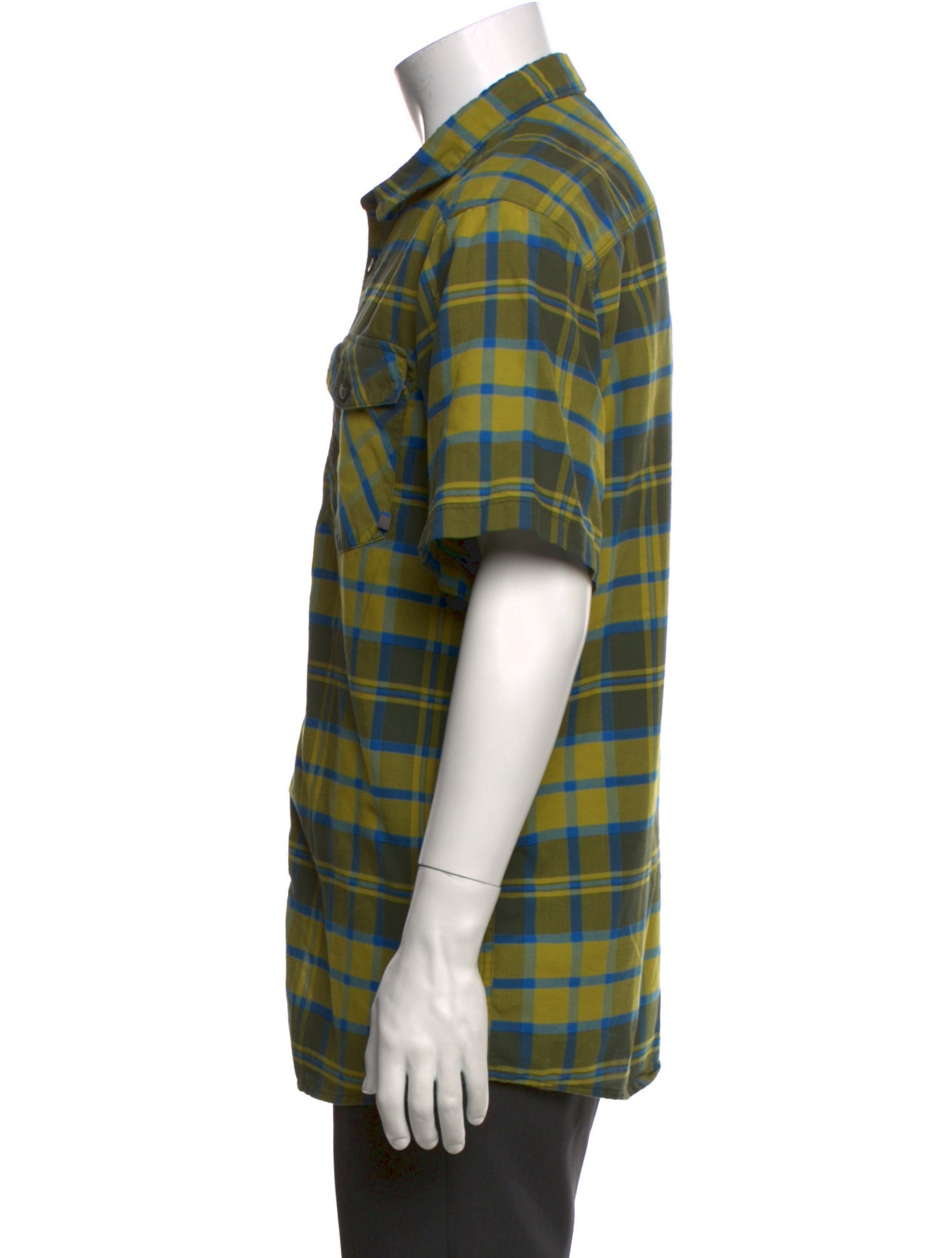 Mountain Hardwear Plaid Print Short Sleeve Shirt