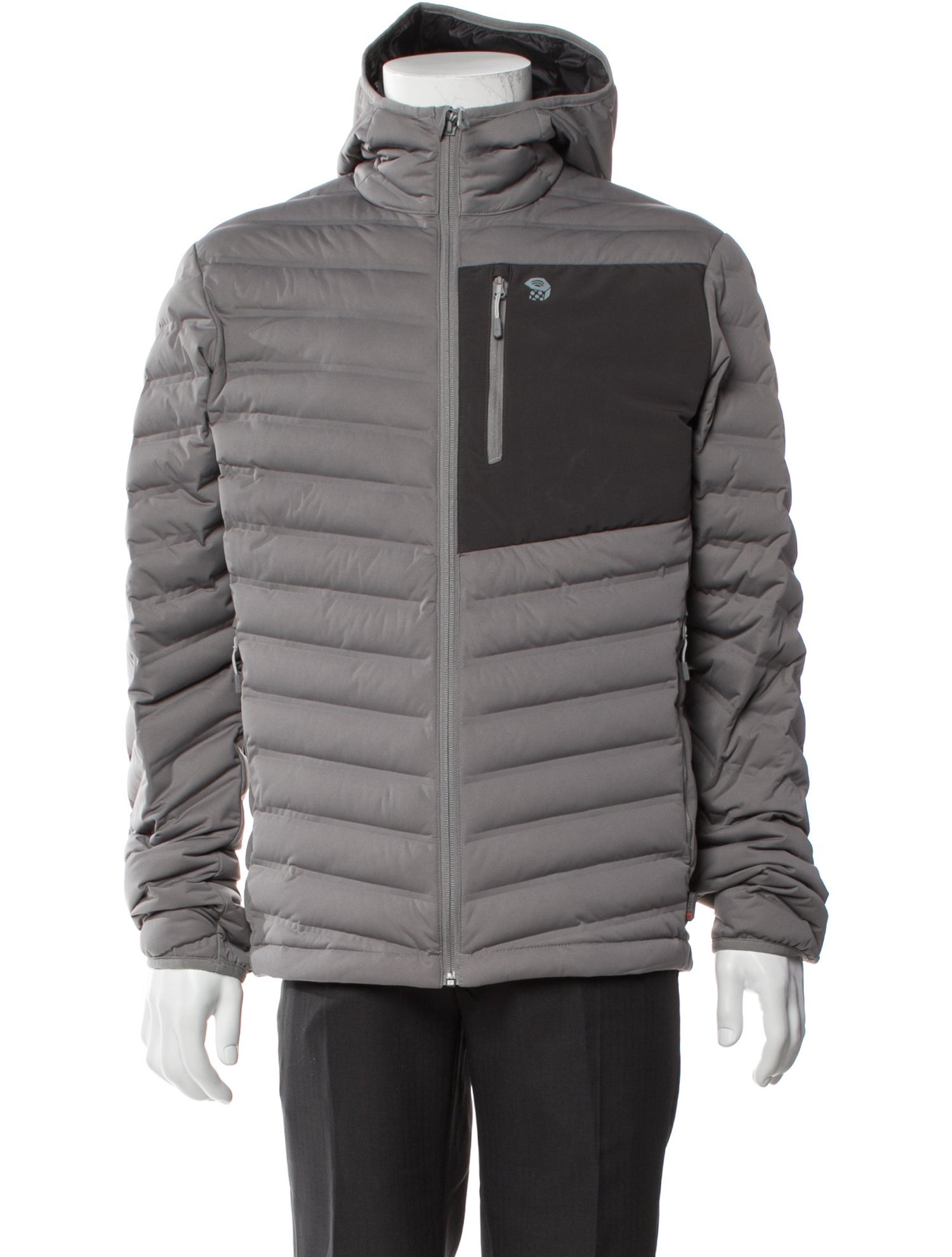 Mountain Hardwear Striped Puffer Coat