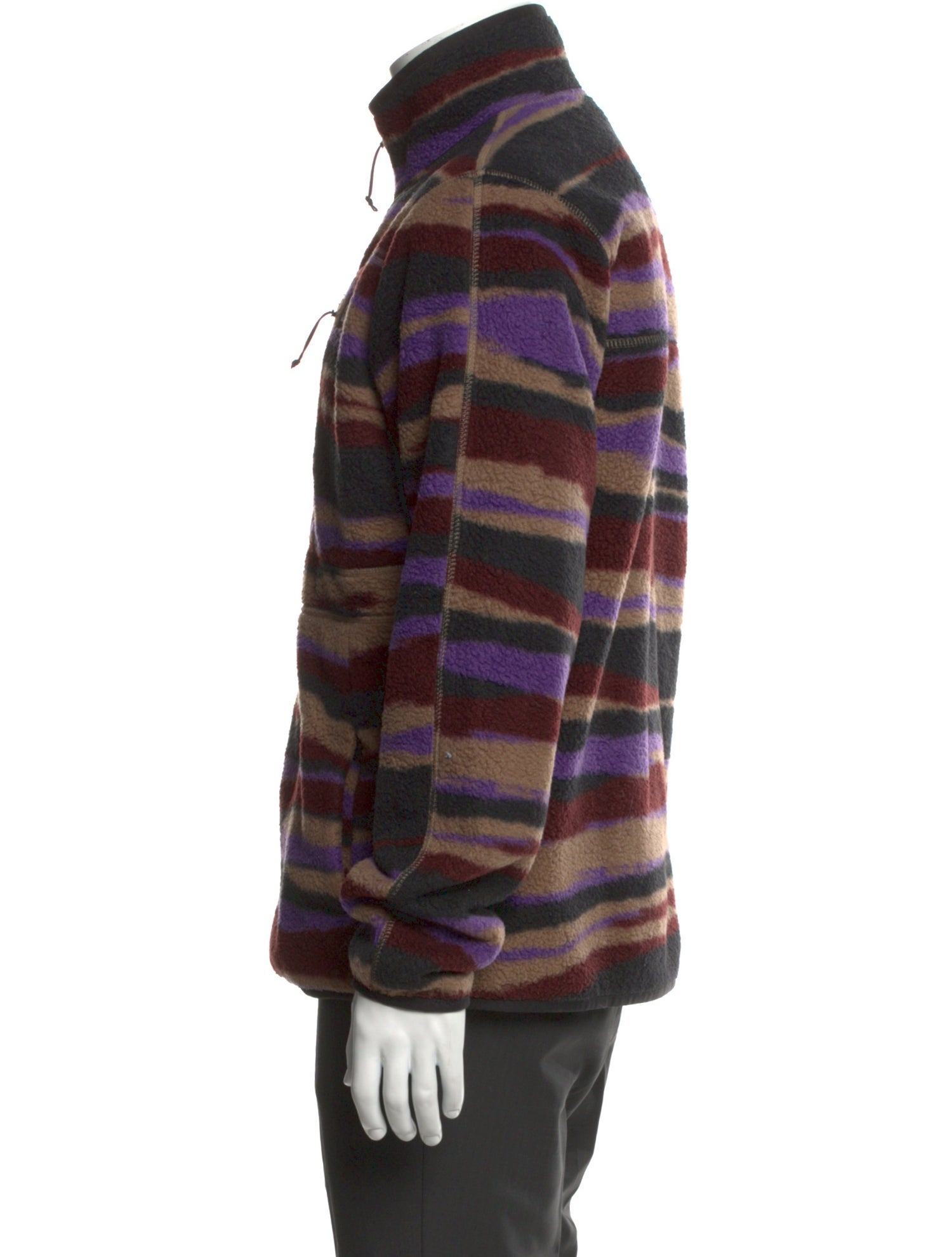 Mountain Hardwear Striped Turtleneck Cardigan