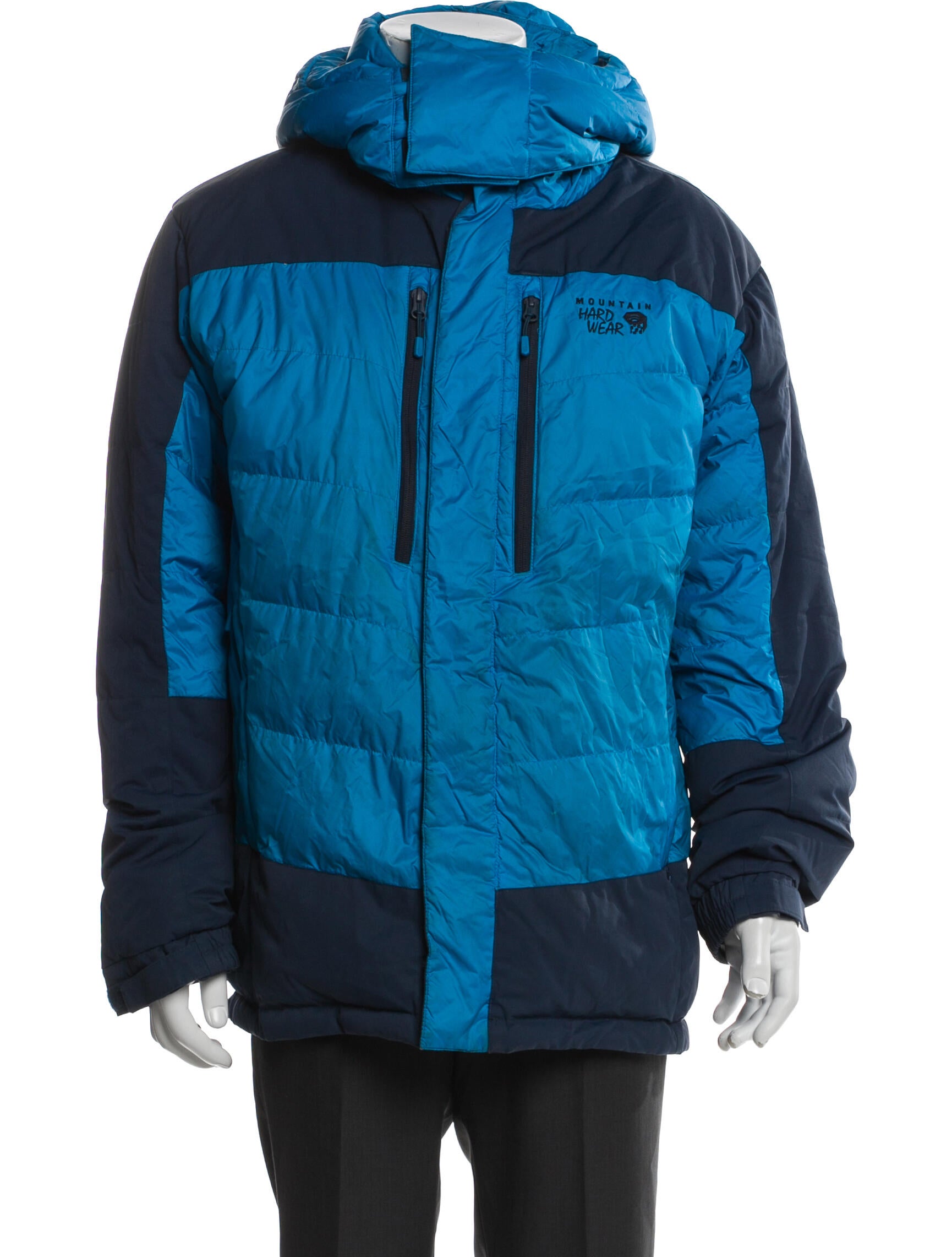 Mountain Hardwear Colorblock Pattern Puffer Coat