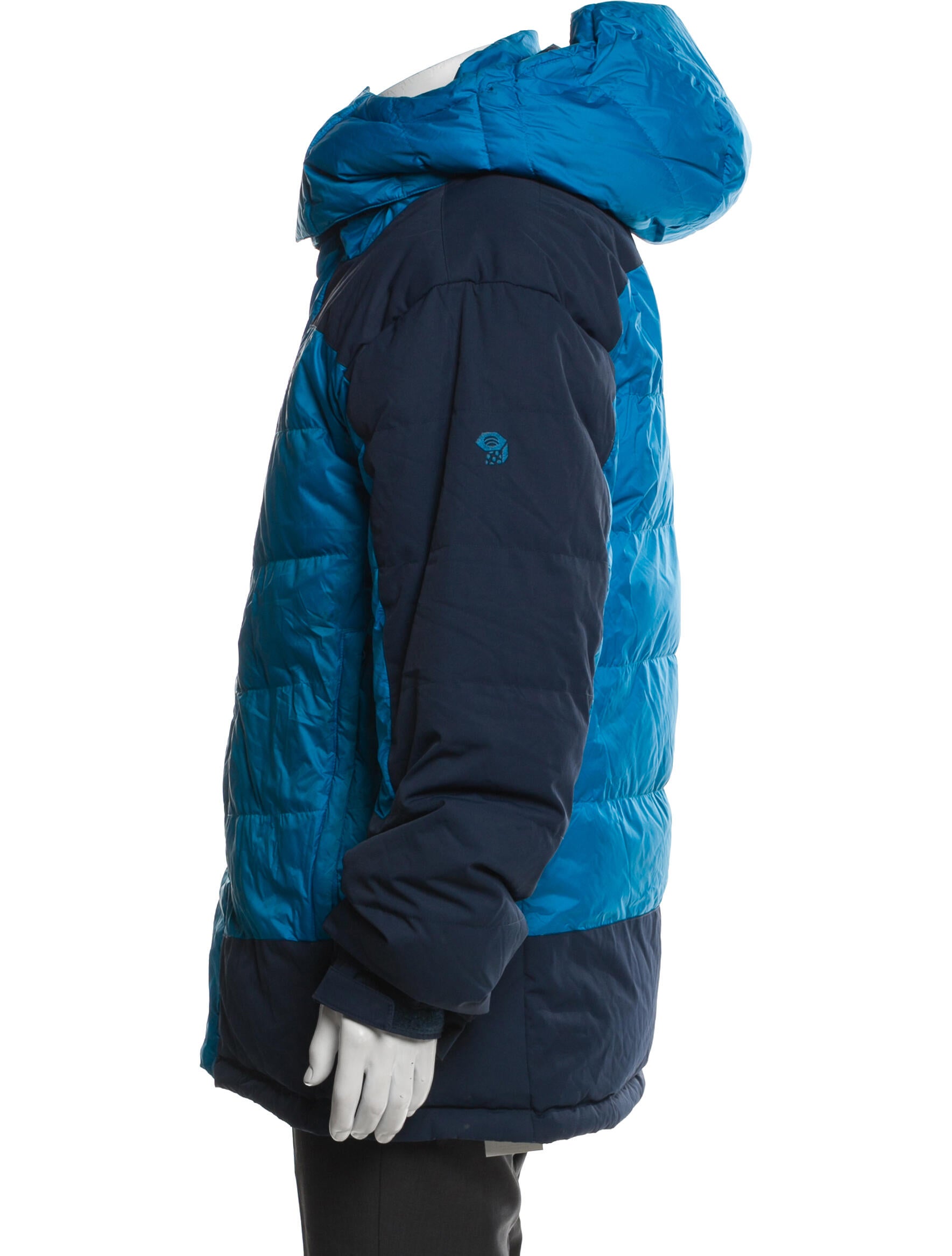 Mountain Hardwear Colorblock Pattern Puffer Coat