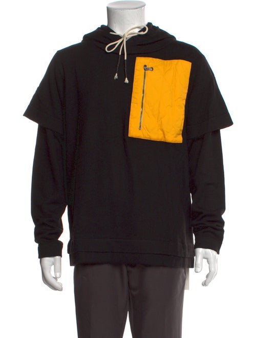 Mostly Heard Rarely Seen Wool Colorblock Pattern Hoodie