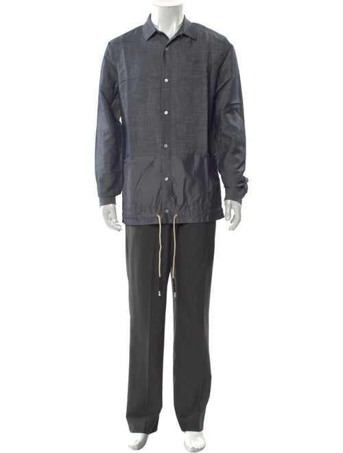 Mostly Heard Rarely Seen Long Sleeve Denim Shirt