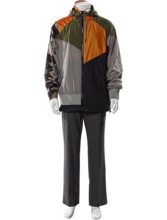 Mostly Heard Rarely Seen Colorblock Pattern Windbreaker