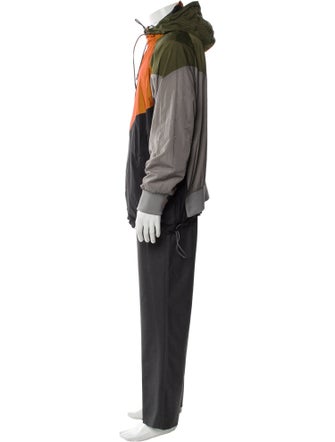 Mostly Heard Rarely Seen Colorblock Pattern Windbreaker