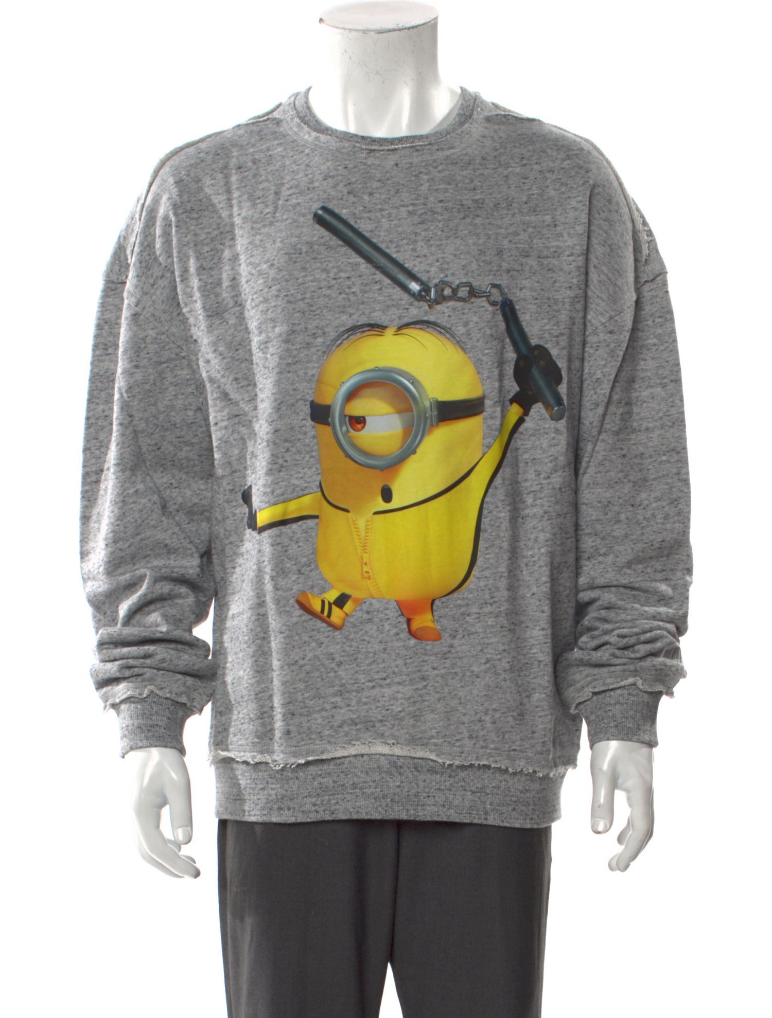 Mostly Heard Rarely Seen Graphic Print Crew Neck Pullover w/ Tags