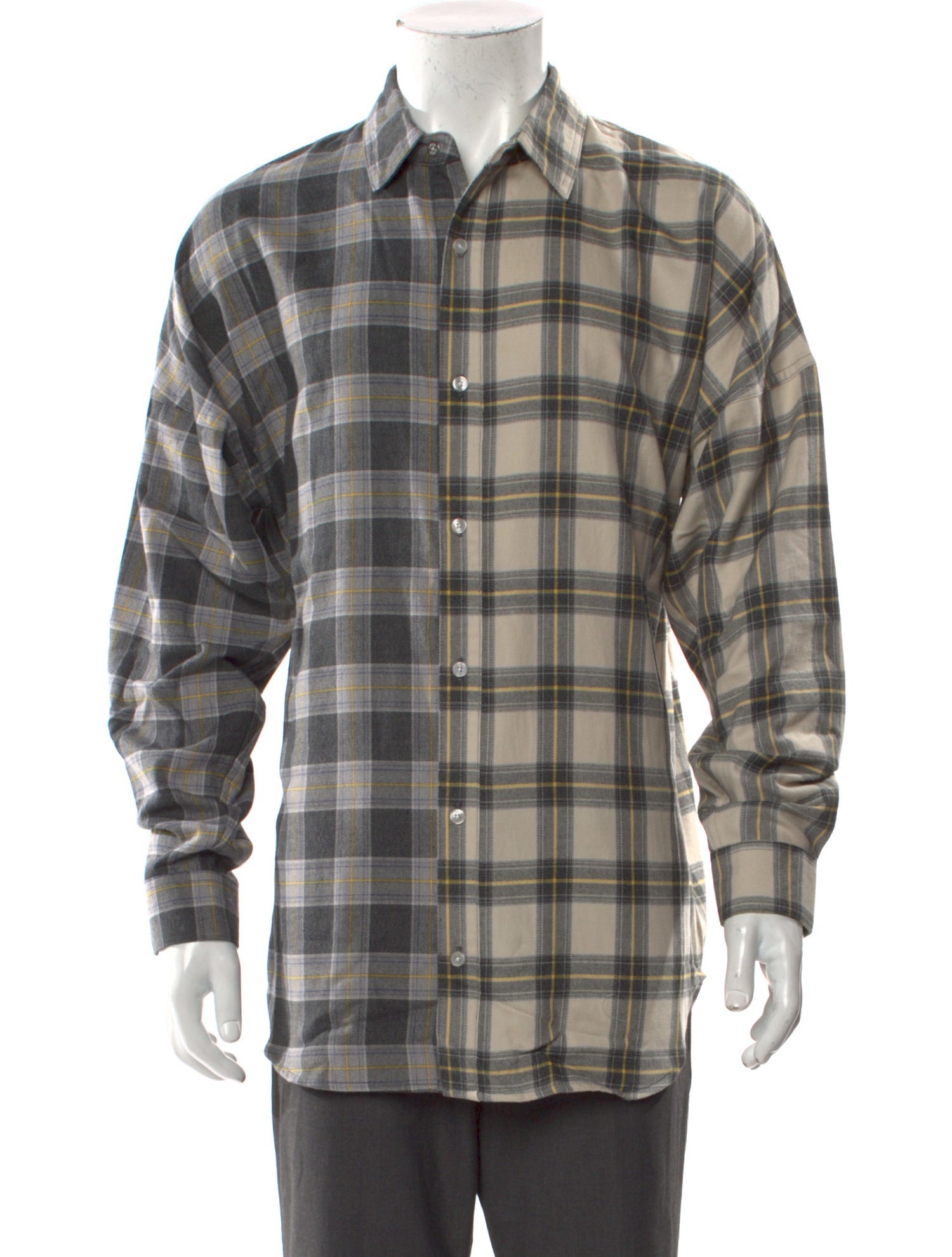 Mostly Heard Rarely Seen Plaid Print Long Sleeve Shirt w/ Tags