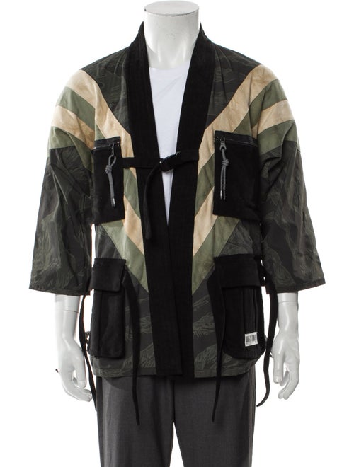 Mostly Heard Rarely Seen Colorblock Pattern Jacket