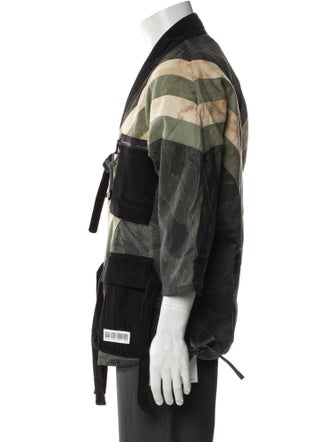 Mostly Heard Rarely Seen Colorblock Pattern Jacket