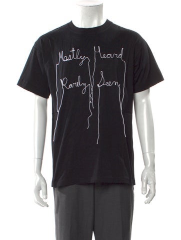 Mostly Heard Rarely Seen T-Shirts Graphic Print Crew Neck T-Shirt XS