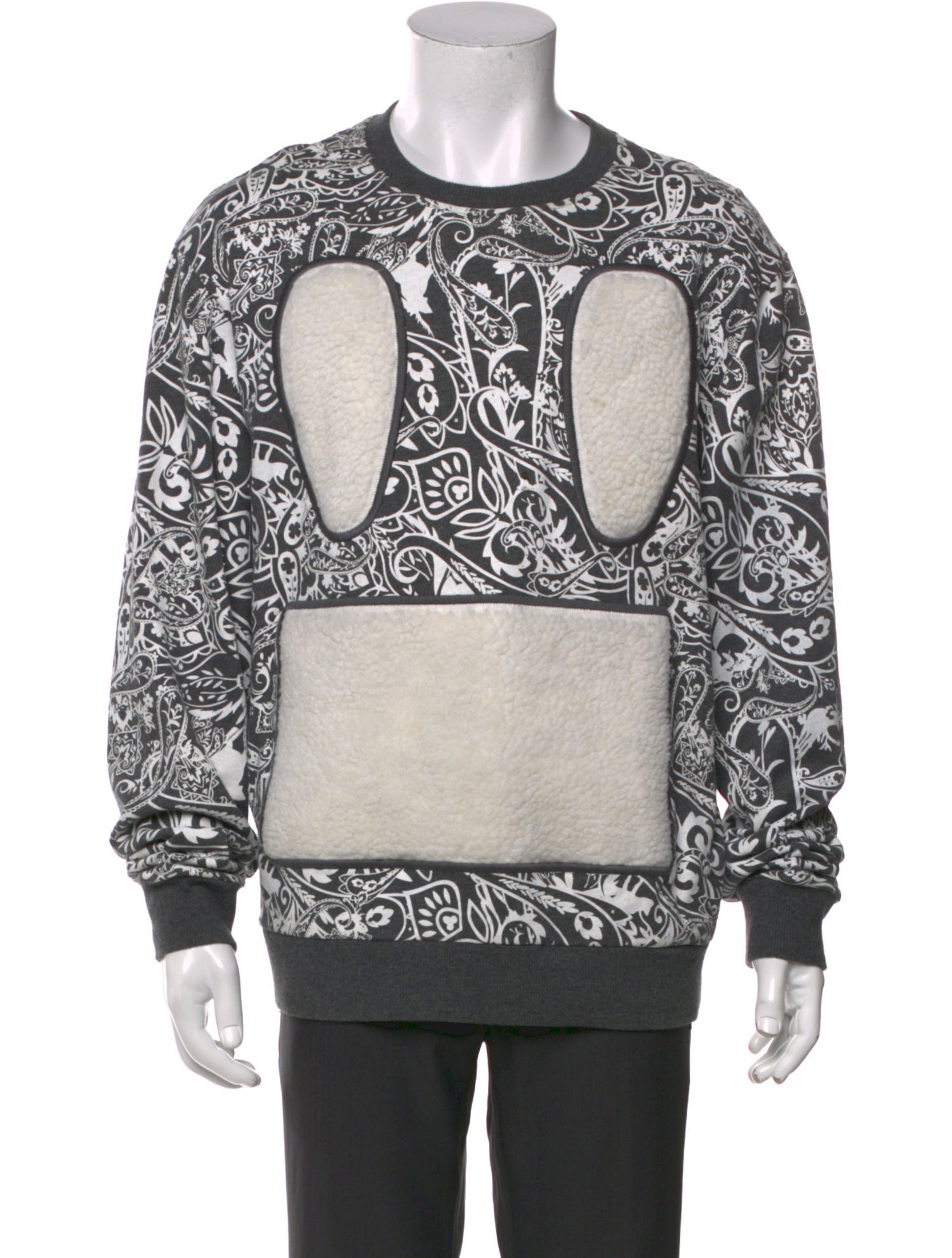 Mostly Heard Rarely Seen Paisley Print Crew Neck Sweatshirt