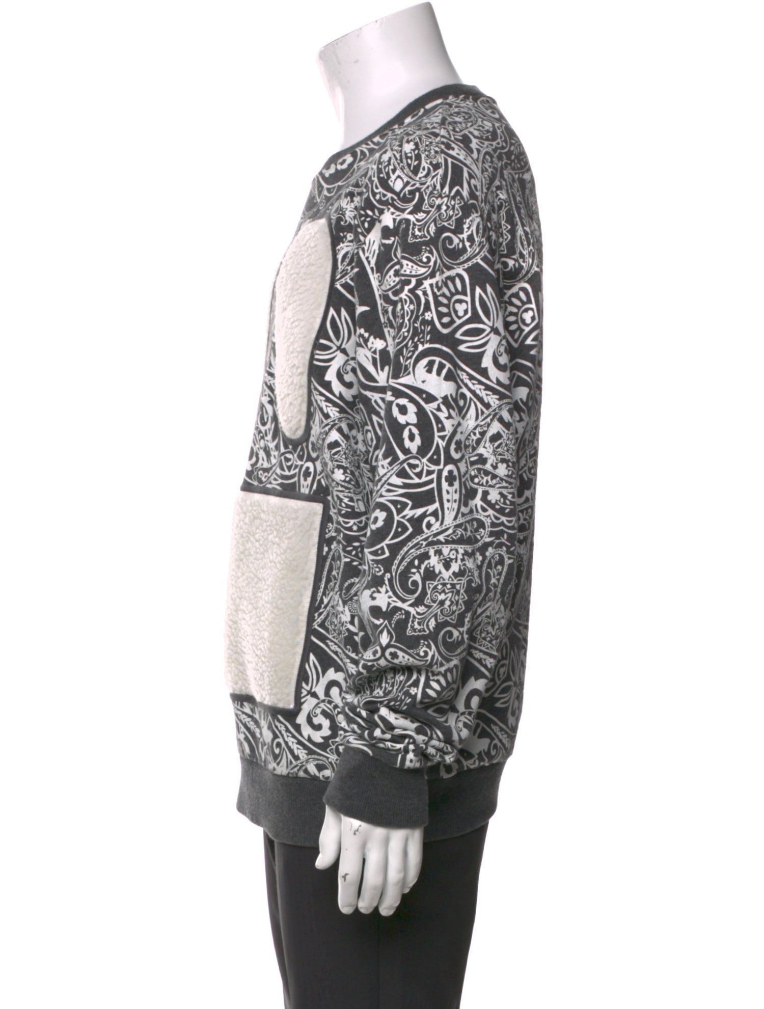 Mostly Heard Rarely Seen Paisley Print Crew Neck Sweatshirt