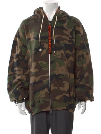 Mostly Heard Rarely Seen Camouflage Print Crew Neck Hoodie
