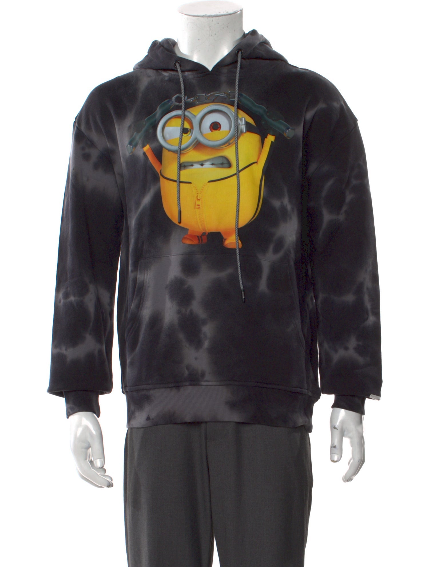 Mostly Heard Rarely Seen Tie-Dye Print Crew Neck Hoodie