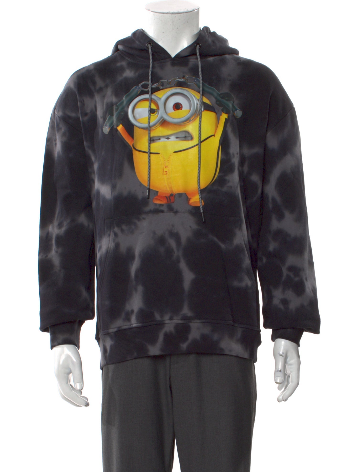 Mostly Heard Rarely Seen Graphic Print Crew Neck Hoodie