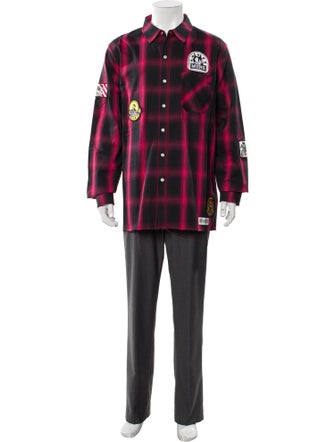 Mostly Heard Rarely Seen Plaid Print Long Sleeve Shirt