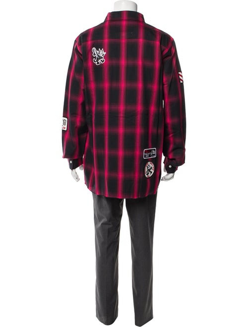 Mostly Heard Rarely Seen Plaid Print Long Sleeve Shirt