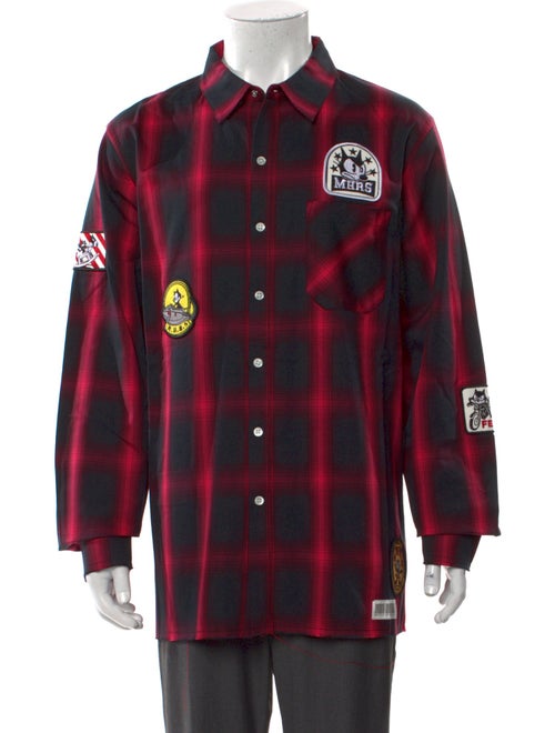 Mostly Heard Rarely Seen Plaid Print Long Sleeve Shirt