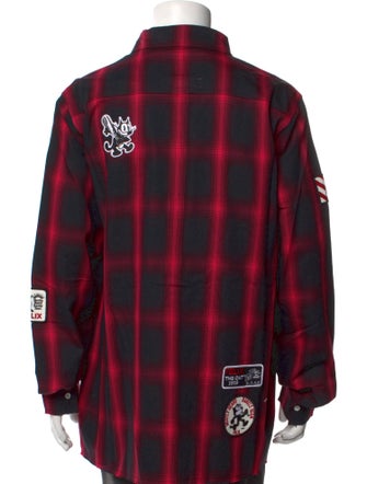 Mostly Heard Rarely Seen Plaid Print Long Sleeve Shirt