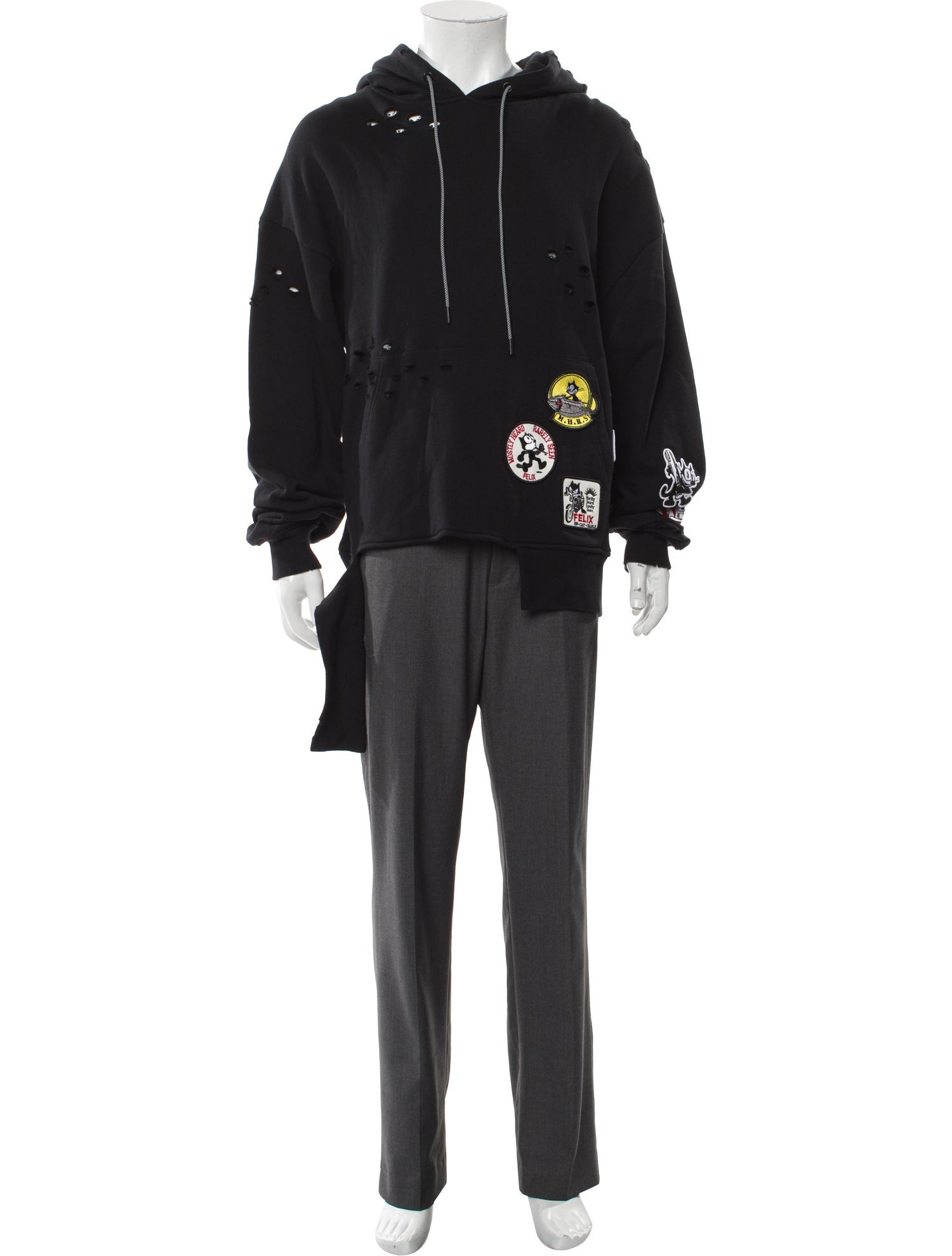 Mostly Heard Rarely Seen Graphic Print Crew Neck Hoodie w/ Tags