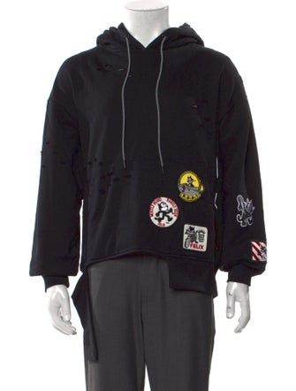 Mostly Heard Rarely Seen Graphic Print Crew Neck Hoodie