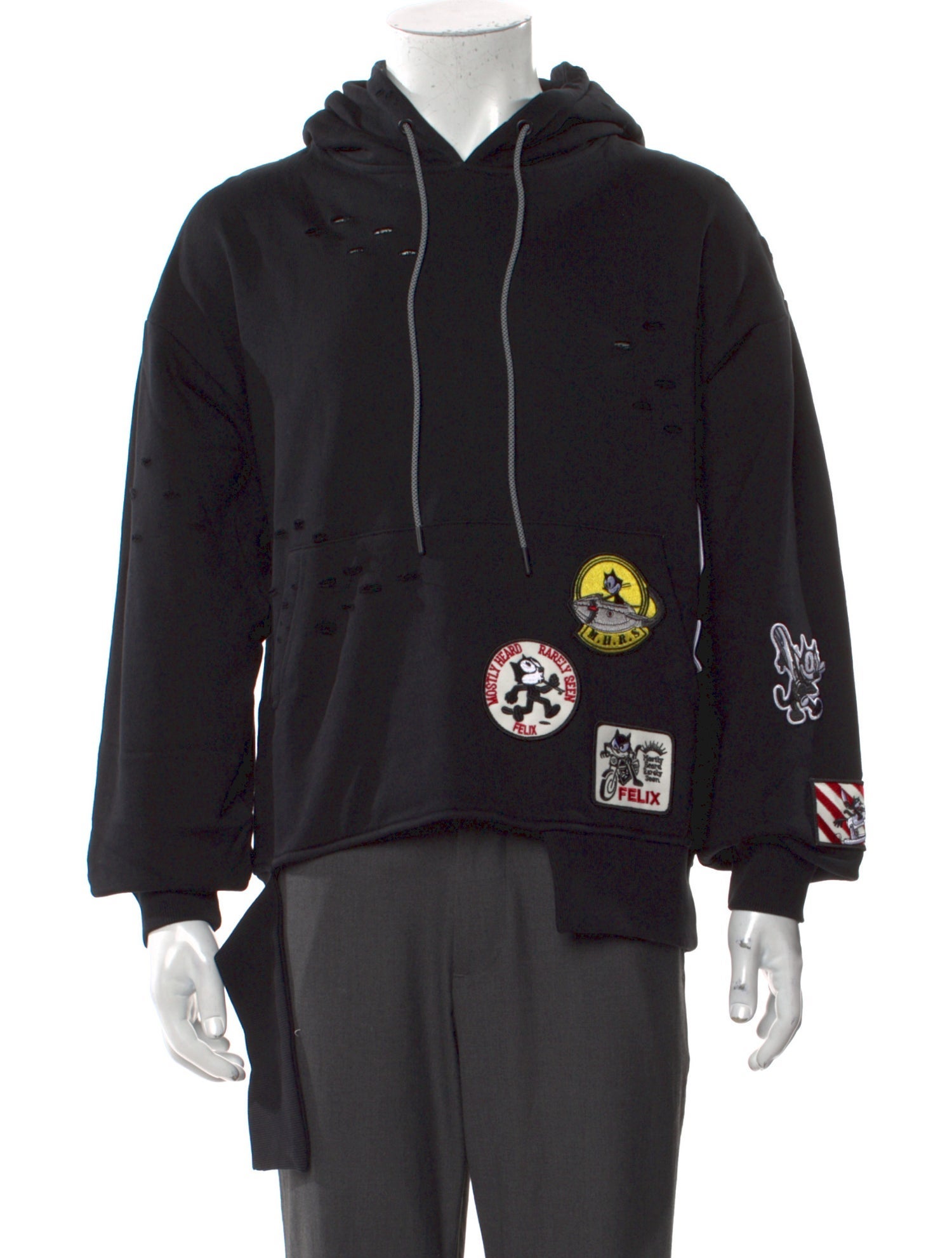 Mostly Heard Rarely Seen Crew Neck Long Sleeve Hoodie