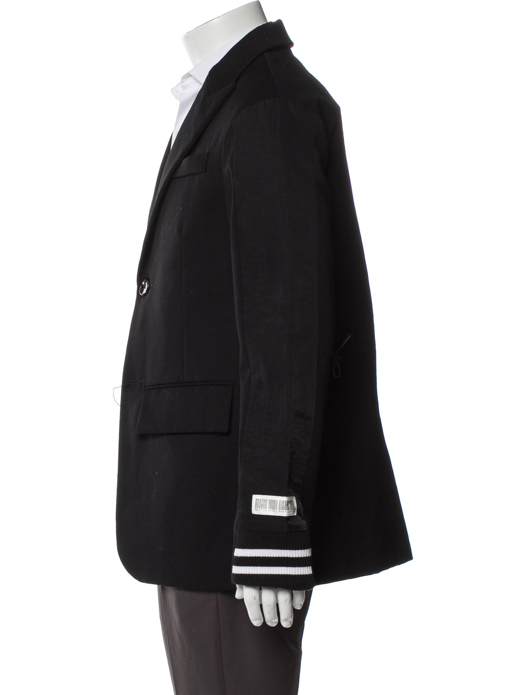 Mostly Heard Rarely Seen Wool Grosgrain Trim Blazer