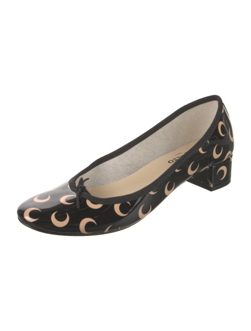Marine Serre x Repetto Patent Leather Printed Pumps