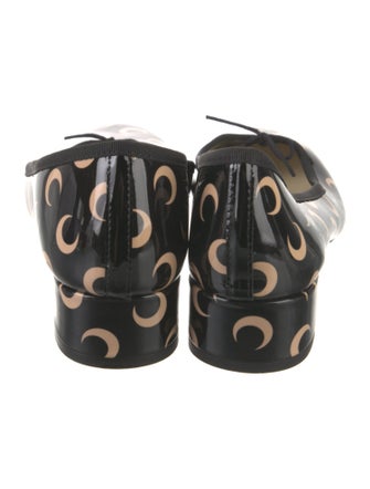 Marine Serre x Repetto Patent Leather Printed Pumps
