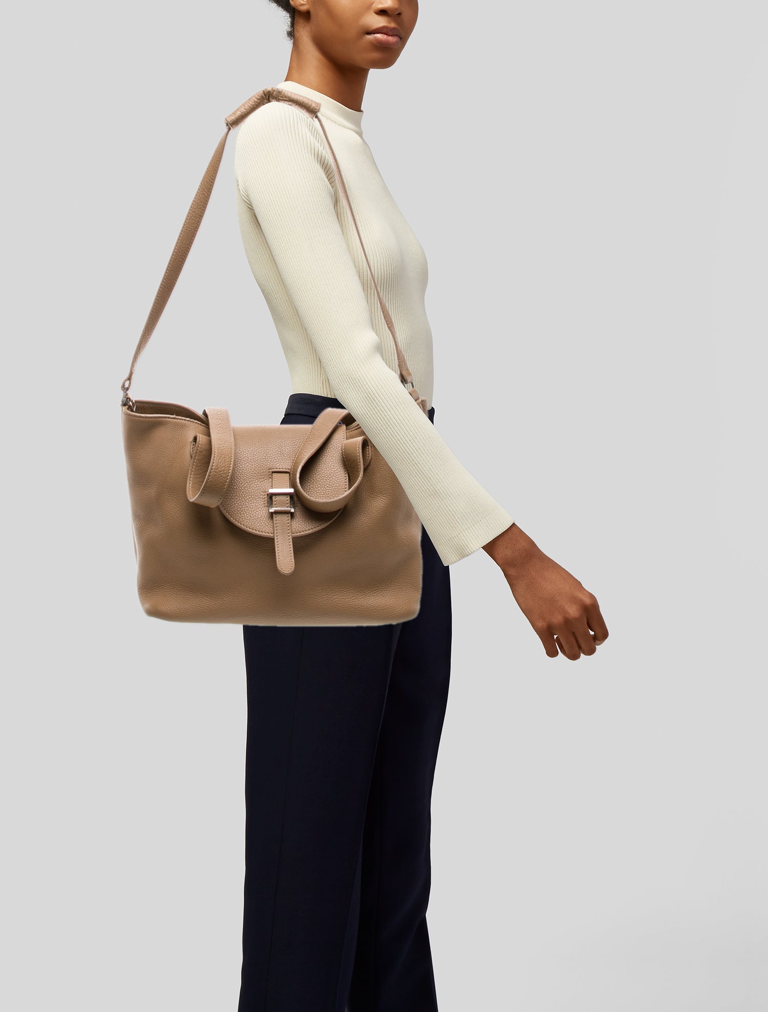 Meli Melo Leather Top Handle Bag