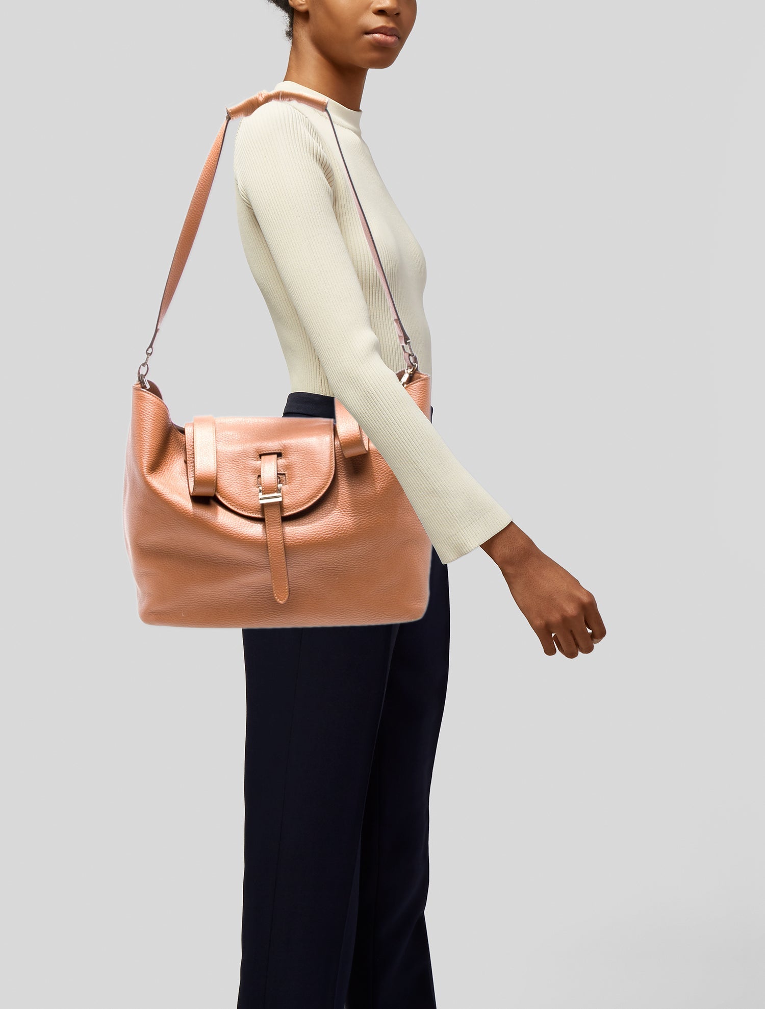 Meli Melo Leather Top Handle Bag