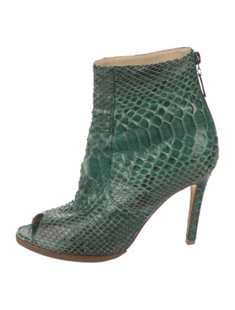 Alexandre Birman Python Animal Print Boots