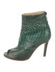 Alexandre Birman Python Animal Print Boots