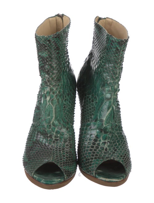 Alexandre Birman Python Animal Print Boots