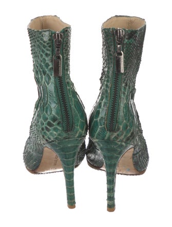 Alexandre Birman Python Animal Print Boots