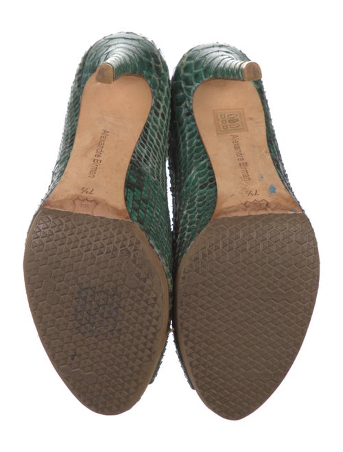 Alexandre Birman Python Animal Print Boots