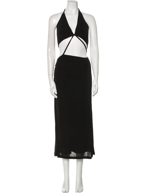 Misha Halterneck Midi Length Dress