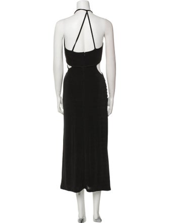 Misha Halterneck Midi Length Dress