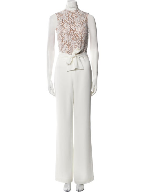 Misha Nylon Lace Pattern Jumpsuit