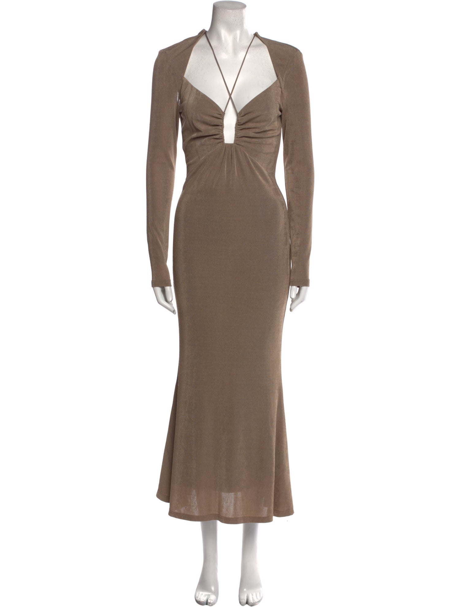 Misha V-Neck Long Dress