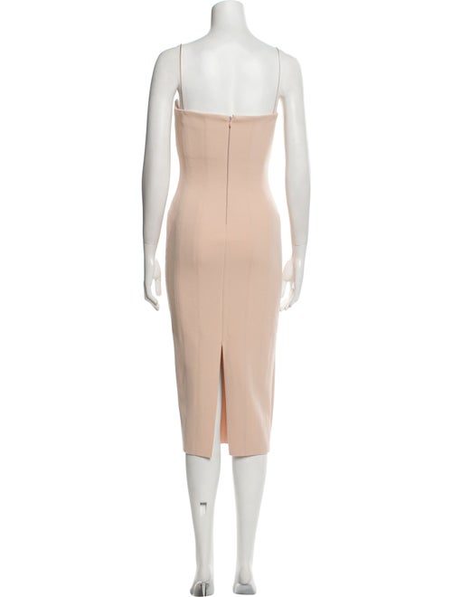 Misha Square Neckline Midi Length Dress