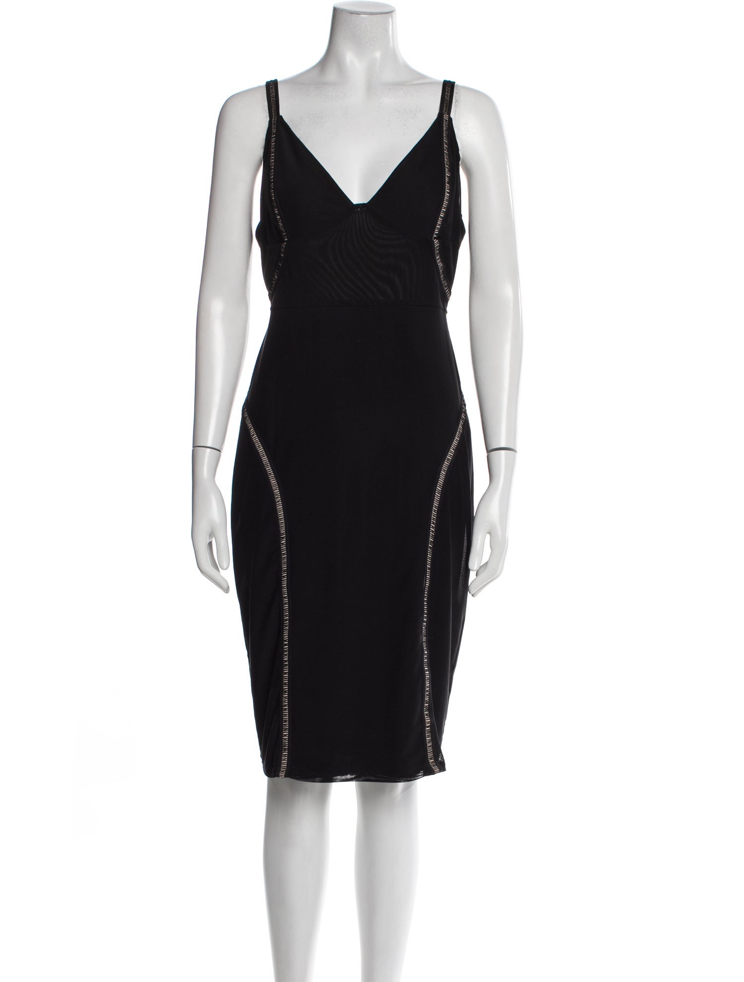 Misha V-Neck Knee-Length Dress