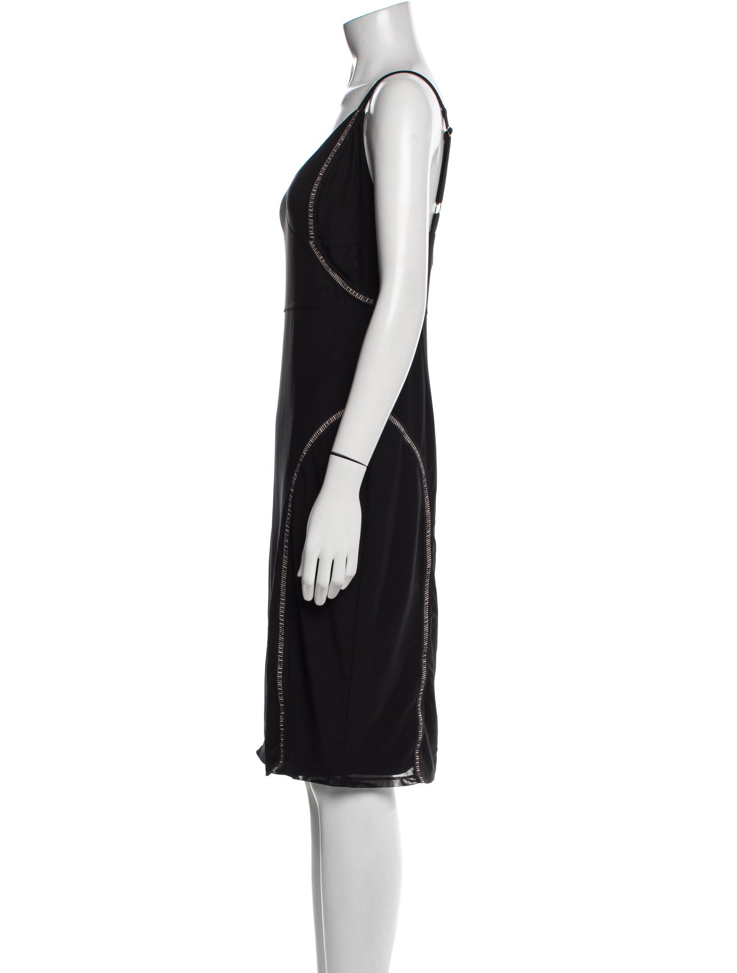 Misha V-Neck Knee-Length Dress